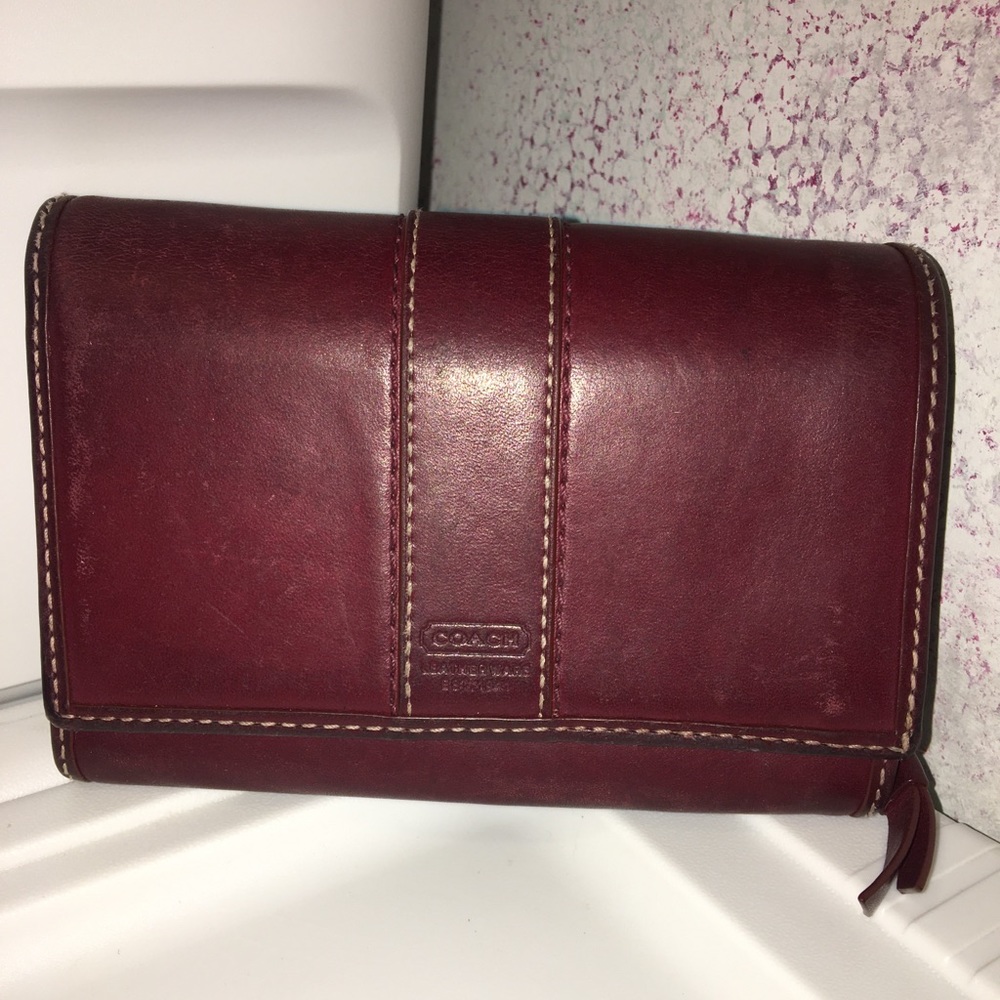 Coach Burgundy Wallet
